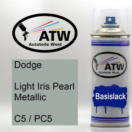 Dodge, Light Iris Pearl Metallic, C5 / PC5: 400ml Sprühdose, von ATW Autoteile West.